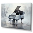thumbnail image 2 of Designart "Echoes Of The Winter Grey Piano" Music Canvas Art Print, 2 of 7