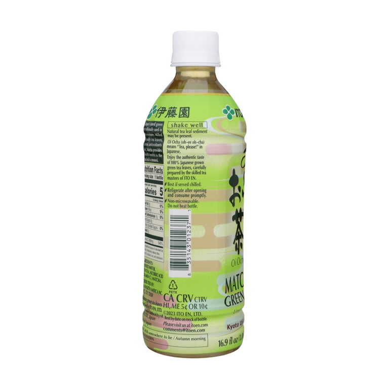 ITO EN Oi Ocha Genmaicha Green Tea, 16.9 fl oz, Unsweetened Matcha