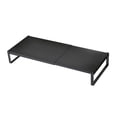 thumbnail image 4 of Soporte elevador para , soporte de exhibición de hierro para mesa, longitud ajustable, práctico soporte para , estante multiusos para PC Negro de una sola capa, 4 of 9