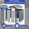 thumbnail image 5 of Uforic Resin Outdoor Storage Shed,7.87x6.2ft All-Weather Plastic Tool Shed with Reinforced Floor,Lockable Doors,Windows & Vents,for Backyard,Patio,Poolside,and Lawn, 5 of 10