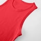 thumbnail image 5 of Tank Top Y Shorts Conjunto Niñas Moda Casual Color Sólido Algodón sin Mangas Cuello Redondo Top Y Cintura Elástica Shorts Conjunto de Dos Piezas Tank Tops Largos, 5 of 7
