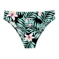 thumbnail image 3 of Kids Girls' Slim Swimming Bottom with Lining UPF50+ Sun Protection Rash Guard Swim Brief Black&Green 16, 3 of 5