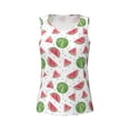 thumbnail image 4 of Fotbe Hand Drawn Watermelon Womens Loose Fit Casual Flowy Slim-Fit Tank Tops Athletic Round Neck Trendy Sleeveless Summer Tops for Gym and Yoga-Large, 4 of 9