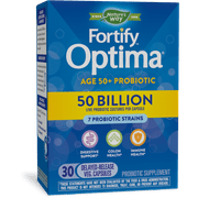 Nature's Way Fortify Optima Optima Adult 50+ Daily Probiotic, 50 Billion Live Cultures, 7 Strains, 30 Capsules