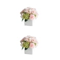 thumbnail image 1 of Florero de Cerámica Inteprter con Flores de Peonía Falsas Bajo Mantenimiento 2Conjunto, 1 of 6