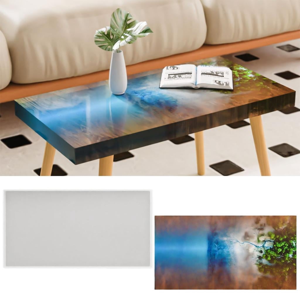 LICEWO Rectangular Table Molds Epoxy Resin Table Moulds Silicone Storage Tray Molds