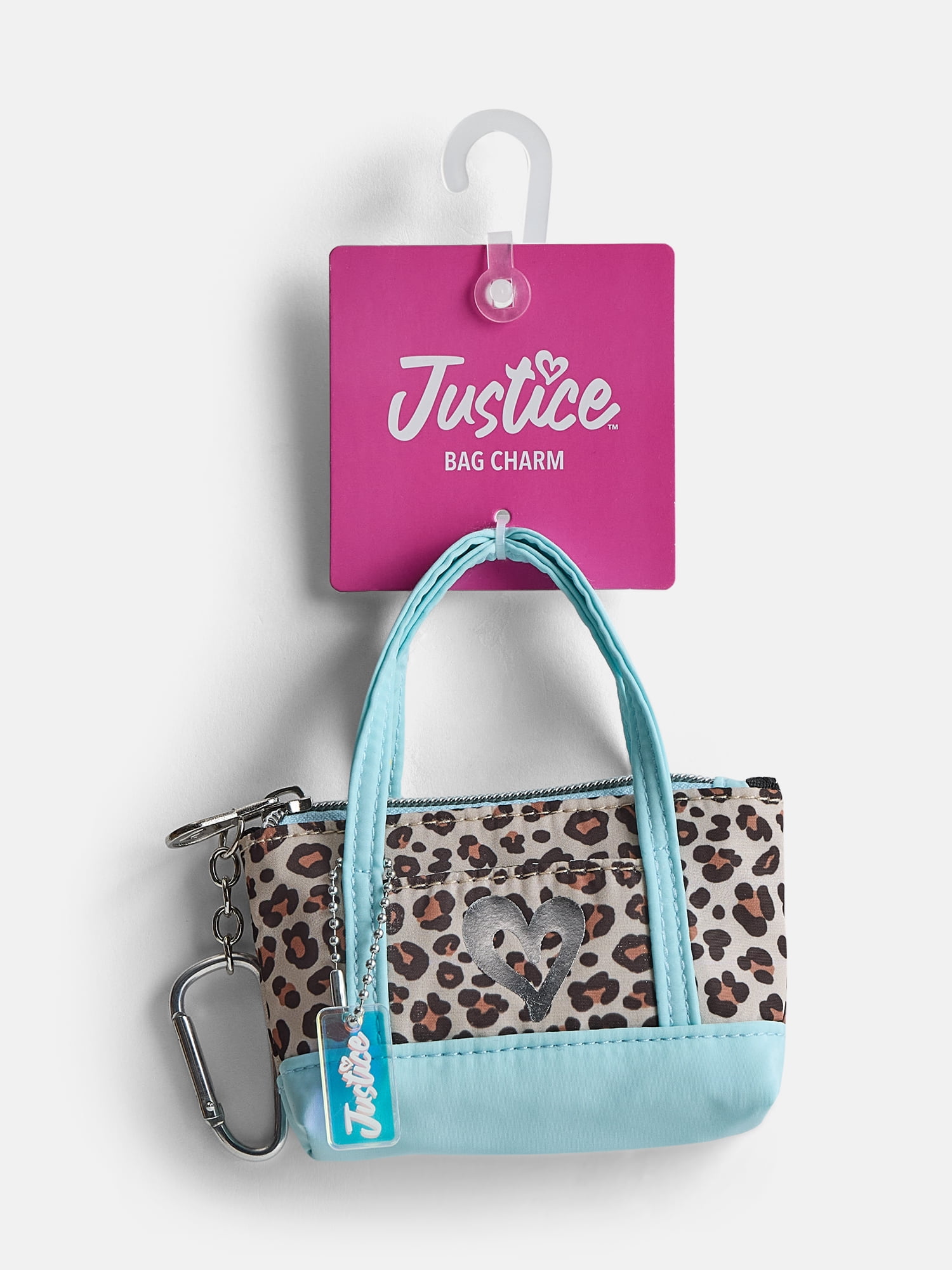 Justice Girls Mini Tote Bag Charm, Cheetah
