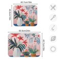 thumbnail image 4 of Yayeee Dish Drying Mat for Kitchen Counter 16"x18" Microfiber Absorbent Pad, Flowers and Leaves, 4 of 7