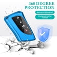 thumbnail image 5 of Key Fob Cover Compatible with Lexus ES250 ES350 GX550 LX600 LS500 LC500h NX300h RX350 RX450h UX200 2018-2025 Keychain Case Holder Protector,Blue, 5 of 6