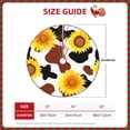 thumbnail image 2 of Defioc Cow Print Sunflower for Christmas Tree Skirt Snowman Xmas Tree Skirt Farmhouse Christmas Decorations Tree Mat for Holiday Party Decor-36", 2 of 6