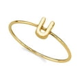 thumbnail image 4 of 1928 Jewelry 14K Gold Dipped Initial Monogram Letter Ring Size 7 (U), 4 of 4