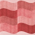 thumbnail image 1 of Ahgly Company Machine Washable Indoor Square Transitional Light Coral Pink Area Rugs, 7' Square, 1 of 7