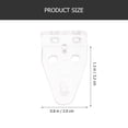 thumbnail image 3 of MasteelfCA 12pcs Blind Bottom Rail Holder Hold Down Bracket Clear Blinds Brackets for Horizontal Blinds, 3 of 8