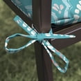 thumbnail image 5 of Mainstays 18" x 19" Turquoise Medallion Rectangle Outdoor Seat Cushion (2 Pack), 5 of 9