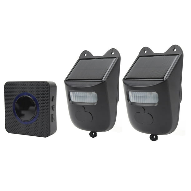 Timbre Inalámbrico, Timbre Con Sensor Infrarrojo Con Detección De Movimiento, Accionado Por Energía Solar Con 2 Detectores Para El Hogar