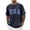 Dark Blue, variant on Round Neck T-Shrit for Men Casual Short Sleeve Workout Tshirts Loose Fit USA Letter Print Athletic Tees Tops L