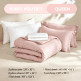 thumbnail image 5 of SPRINDAY Queen Comforter Set, 7 Pieces Bed in a Bag for All-Season, Bedding Set with Comforter, Sheets, Pillowcases & Shams, Blush Pink, 5 of 7