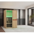 thumbnail image 2 of Blisspod 2-Person Full Spectrum Sauna Hemlock Low EMF, 6 Far Infrared & Red Heater & Chromotherapy, 2 of 9