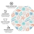 thumbnail image 4 of Kll Octagon Drink Coasters Set Of 4,Pu Leather Absorbent Coasters Set Decorative Coffee Cup Coasters Housewarming Gift For Home Decor-Colorful Seashells1, 4 of 9