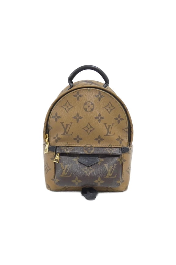 Pre-Owned Louis Vuitton Monogram Reverse Palm Springs Backpack Mini M44872