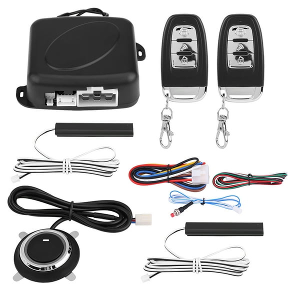 Car Security System Car Alarm System Remote Starter Universal Car Alarm System Remote Car Starter Keyless Entry 9Pcs Universal Car SUV Alarm System Security Keyless Entry Push