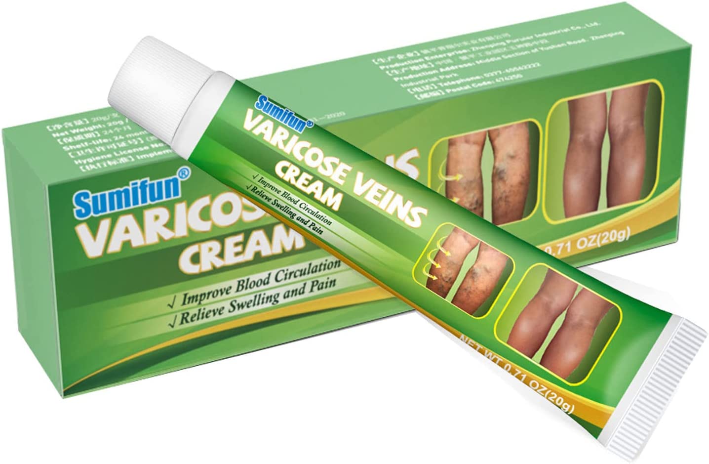 Crème Traitement Varices Et Jambes Lourdes - 30g - Neuf - Soin Esthétique