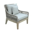 thumbnail image 4 of Outsy  Solana Outdoor & Backyard Wood, Aluminum & Rope Furniture Set, Gray & Beige - 4 Piece, 4 of 15