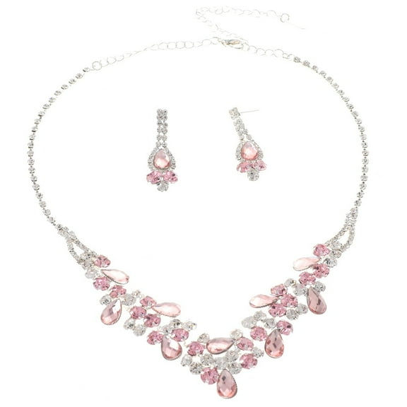 Rhinestone Necklace Set