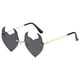 thumbnail image 1 of Gafas de sol sin montura Yuyangstore en forma de corazón para Mujer Gris, 1 of 8