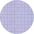 thumbnail image 1 of Ahgly Company Machine Washable Indoor Round Transitional Purple Mimosa Purple Area Rugs, 8' Round, 1 of 7