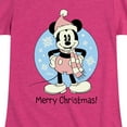 thumbnail image 3 of Disney - Mickey Merry Christmas - Toddler & Youth Girls Short Sleeve Graphic T-Shirt, 3 of 5