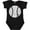 AB-Black, variant on Inktastic Distressed Baseball in White Boys or Girls Baby Bodysuit
