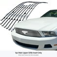 thumbnail image 3 of APS Compatible with Ford Mustang 2010-2012 with Logo Show V6 Main Upper Chrome Billet Front Grill Grille Insert F66654A, 3 of 7