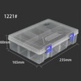 thumbnail image 1 of Boîte de Rangement en Plastique à Compartiments Réglables 6-10 Grilles Étui à Vis Organisateur, 1 of 7
