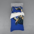 thumbnail image 1 of Ambesonne Turtle Bedding Set 3 Pcs, Sea Animal Swimming, Twin XL, Blue Yellow, 1 of 3