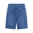 thumbnail image 7 of UDAUDU Bermuda Jean Shorts for Women High Waisted Tummy Control Stretchy Pull On Denim Knee Length Shorts with Pockets Blue 2XL, 7 of 7