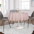 thumbnail image 3 of LAICAIW Round Tablecloth-80 Inch-Water Resistant Spill Proof Washable Polyester Table Cloth Decorative Fabric Table Cover for Dining Table, Buffet Parties and Camping, Blush, 3 of 7