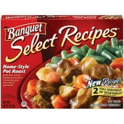 Banquet Select Recipes: Tender Beef, Red-Skin Potatoes and Carrots In A Home-Style Gravy With A Side of Green Beans Meal, 9.6 oz