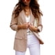 thumbnail image 1 of Blazer de oficina para mujer, chaqueta nueva de otoño para mujer, abrigo ajustado con solapa para trabajo de oficina, chaqueta frontal abierta de manga larga, abrigo fino, 1 of 4