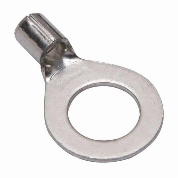 Burndy Ring Terminal,Bare,8 AWG,8 AWG,PK10 YAD8CM12E12