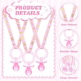 thumbnail image 2 of 36 piezas de chupete de baby shower para niñas, chupetes de acrílico para bebés, s de fiesta, chupetes de plástico para baby shower, juego de lindos chupetes para deción de mesa de fiesta (rosa), 2 of 5