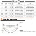 thumbnail image 2 of Bigersell Boyshort Underwear for Women Clearance Shaping Underwear Women Boyshort Thongs Panty Style P-1600 Cotton Plus Size Panties Seamless Thongs Briefs Mid Waist Women Cheeky Panties Wine XXL, 2 of 4