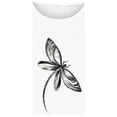 thumbnail image 4 of ICHUANYI Clearance Women's Fashion Printed Loose T-shirt Mid-length 3/4 Sleeves Blouse Round Neck Casual Tops(White, M) ICHUANYI WER2023081402554, 4 of 4