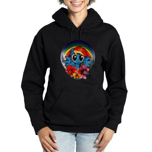 CafePress - My Little Pony Rainbow Dash Flowers Sweatshirt - Pullover Hoodie, Classic & Comfortable Hooded Sweatshirt