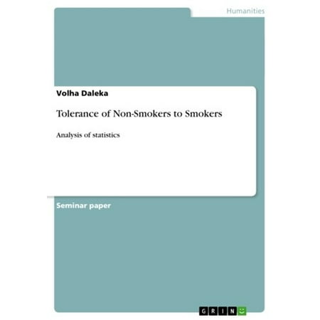 Tolerance of Non-Smokers to Smokers - eBook
