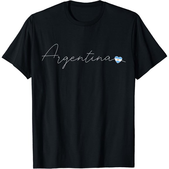 t-shirt Argentina Simple Love Argentinian Flag Heart on Argentina T-Shirt mens t shirt，black，women，funny，misfits，men，journey