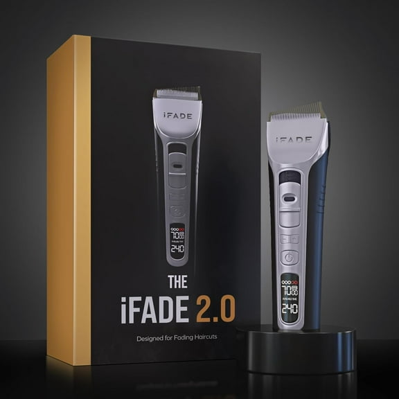 IFADE 2.0 - Professional Instant Fading Clipper with Fading Blades - Fades in Seconds - 3 Hours of Battery, 7000 RPM - Men's Hair Clipper, Black