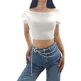 thumbnail image 6 of HLSOHJP Women Adjustable Star Metal Waist Chain Belly Belt Body Chains Jewelry Accessories for Dress Fashion Waist Body Chain Belt (Moon Silver Belt), 6 of 7
