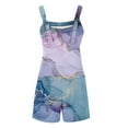 thumbnail image 4 of Trajes de Mujer Casual, Verano Impreso Cremallera Correa de Camisola Traje Corto Hecho de 90% Poliéster 10% Spandex, Trajes Cortos para Mujeres, 4 of 5