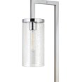 thumbnail image 6 of 67" Nickel Reading Floor Lamp With Clear Seeded Glass Drum Shade, 6 of 9